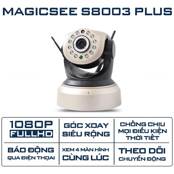 Camera IP Wifi Magicsee S8003 Plus (2MP) Xoay 360 Độ Giá Rẻ