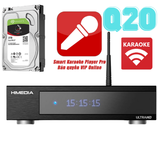 Combo Himedia Q20 & HDD 3TB - Đầu Karaoke Cao Cấp Nhất Hiện Nay