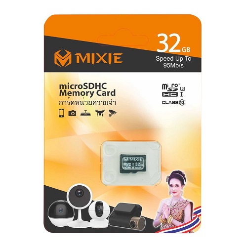 Thẻ nhớ Mixie 32GB U3 Micro TF tốc độ ghi 70M/s Chính Hãng Thương Hiệu Thái Lan