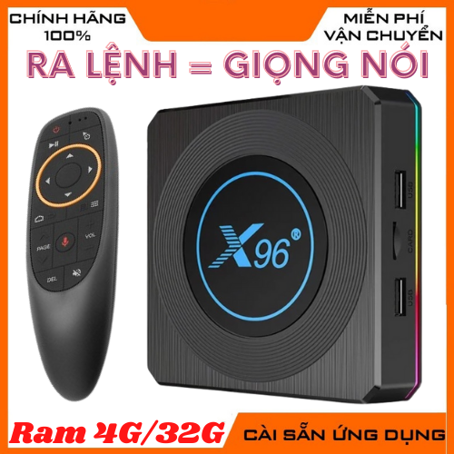 Combo X96 X4 Ram 4/32 - Android 11, S905X4 - Hàng Chính Hãng 100%